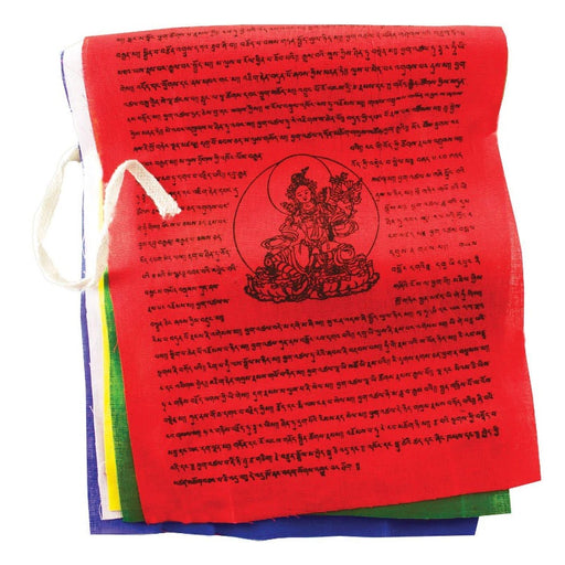 FLAG WITH GOD IN THE CENTER AND TIBETAN WRITING