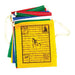 PRAYER FLAG SET WITH HORSE AND TIBETAN WRITING