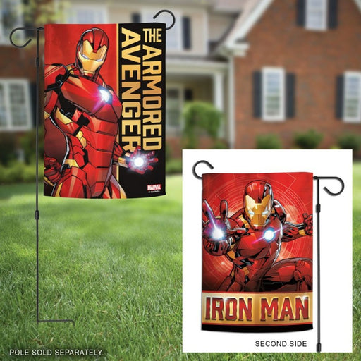 Iron Man Double Sided Garden Flag