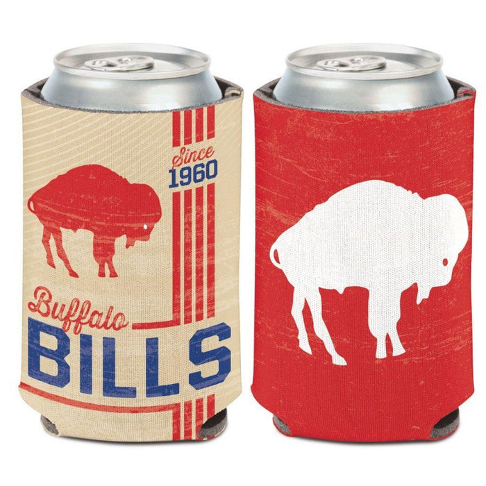 buffalo bills retro design themed can cooler