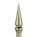 8" Gold Round Spear Topper