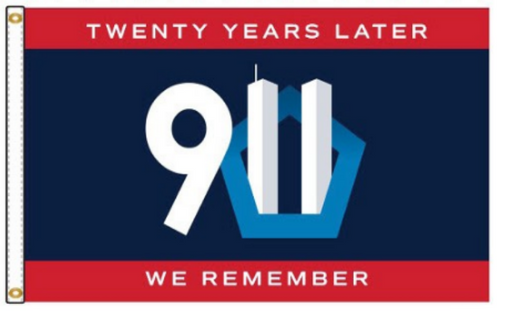 3x5' 9/11 Twenty Years Commemorative Nylon Flag