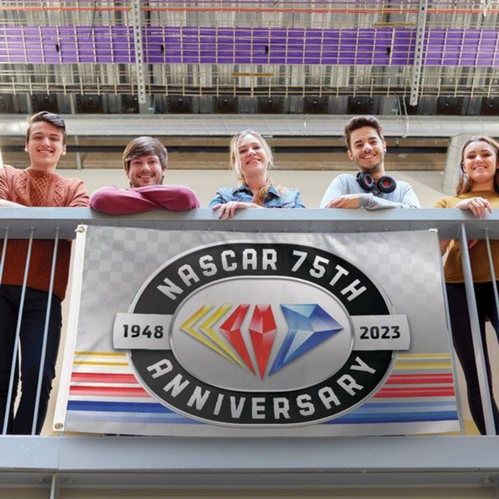 3x5' NASCAR 75th Anniversary 2-Sided Polyester Flag