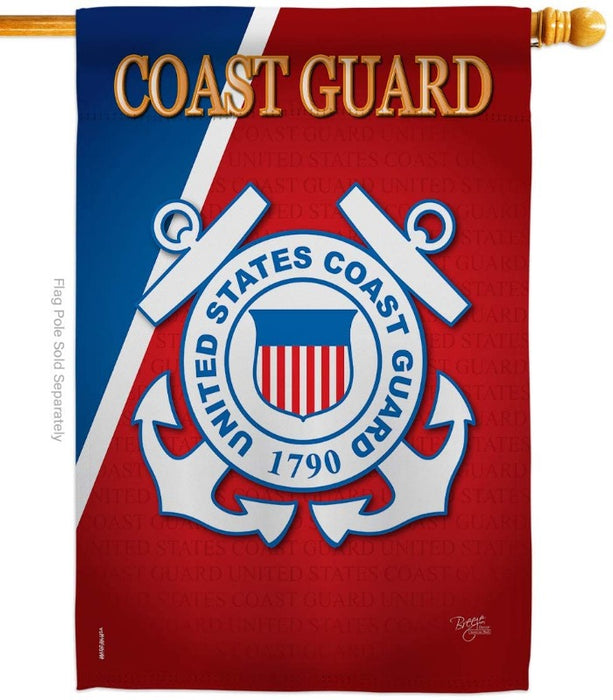 US Coast Guard Banner Flag