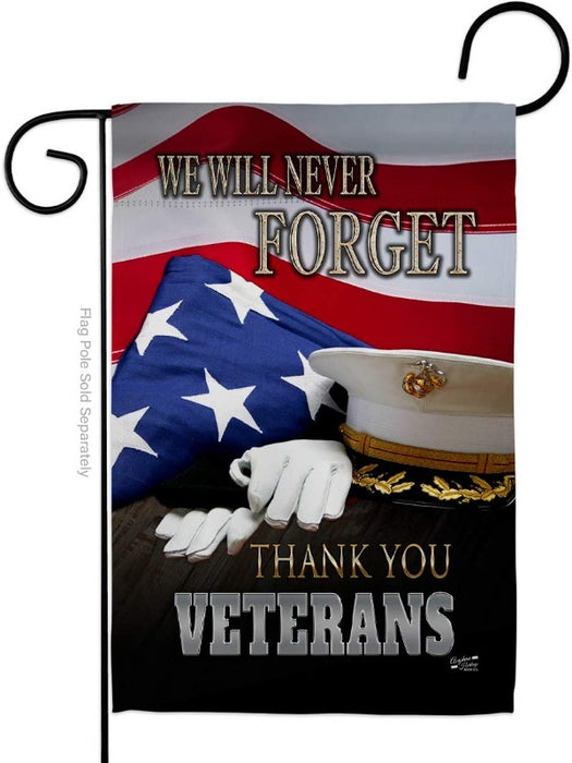 we will never forget military veterans flag