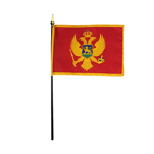 4x6" Montenegro Stick Flag