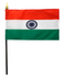 8x12" India Stick Flag