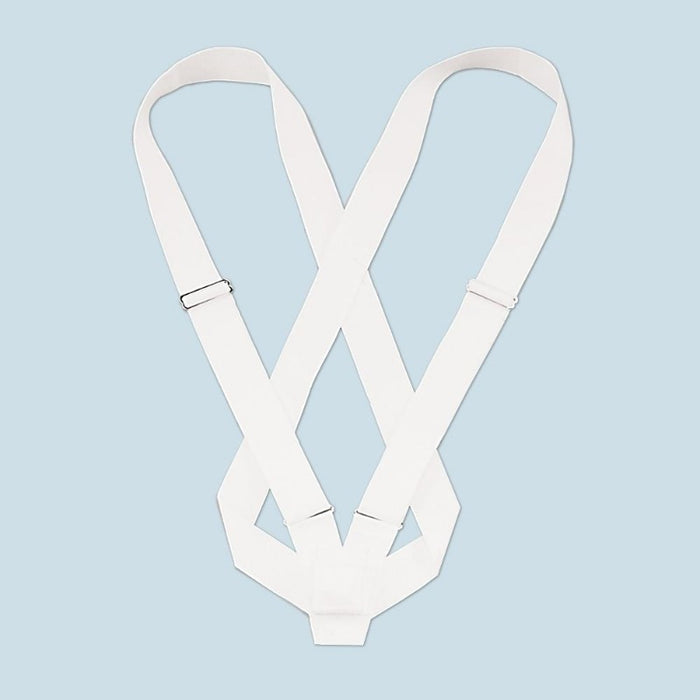 DOUBLE WHITE WEB PARADE BELT