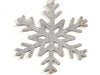 Silver Snowflake Ornament: Available in 3 assorted designs, chosen randomly
