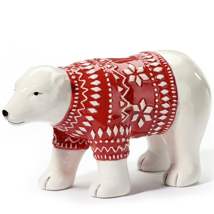 Polar Bear Sweater Ceramic Décor