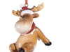 Sitting Sparkly Moose Ornament
