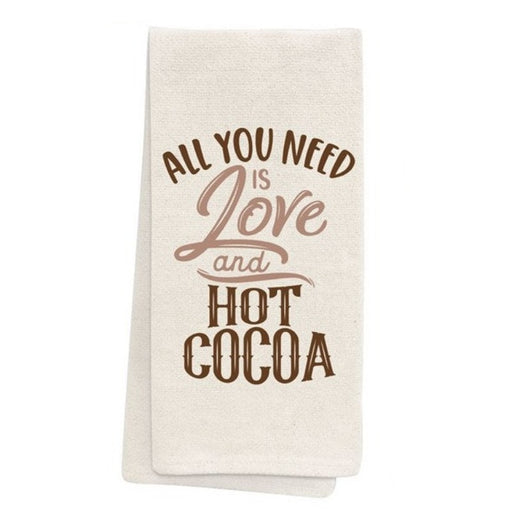 Love and Hot Cocoa Tea Towel