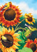 Sunflower Field Fall Decorative Banner Flag