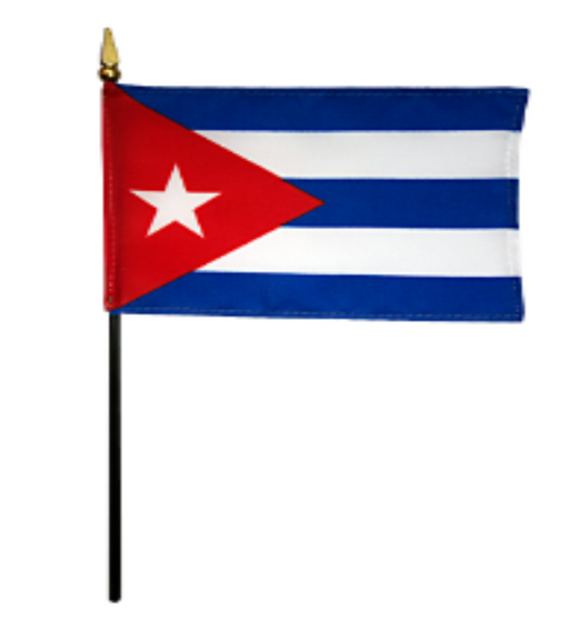 8x12" Cuba Stick Flag