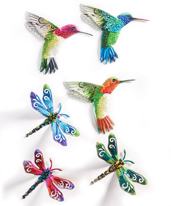 there are 3 dragonflies & 3 hummingbirds in this collection, each sold individually