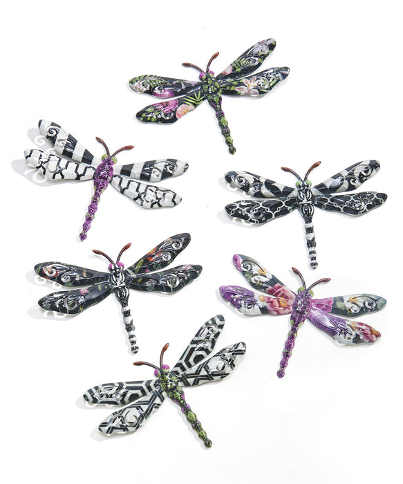 Metal Dragonflies come in 6 assorted designs, sold separately