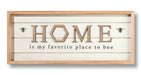 Home Is My Favorite Place To Bee Framed Sign