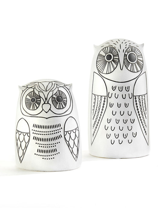 there are 2 White Owl Figurines in this collection, each sold individually 