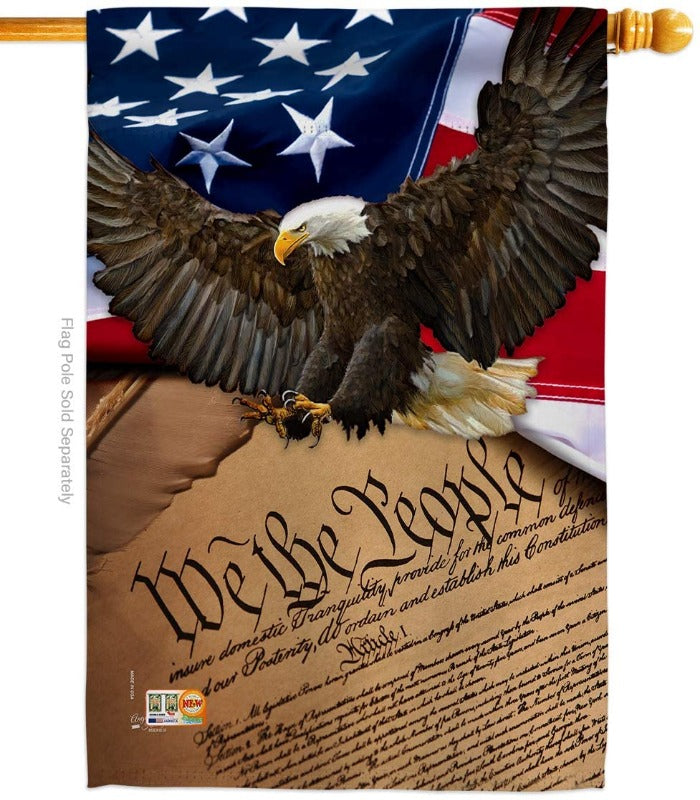 american flag eagle constitution