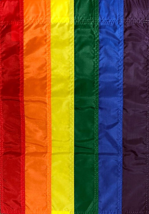 Pride Rainbow Applique Garden Flag