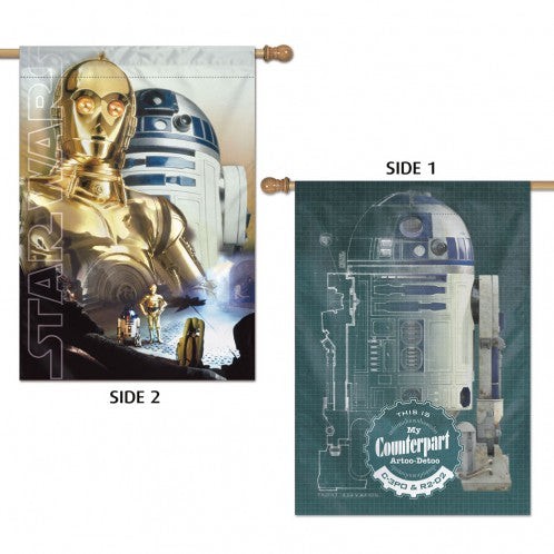 Star Wars R2-D2 & C-3PO Banner Flag