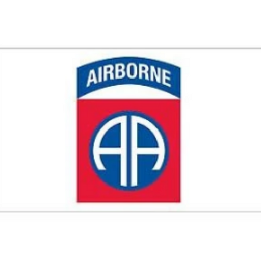 white background 82nd airborne decal