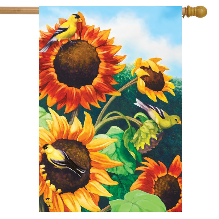 Sunflower Field Fall Decorative Banner Flag