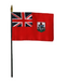 8x12" Bermuda Stick Flag