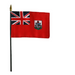 4x6" Bermuda Stick Flag