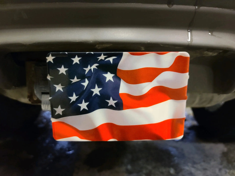 American Flag Hitch Cover - Made in the USA