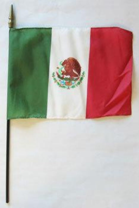 8x12" Mexico Stick Flag