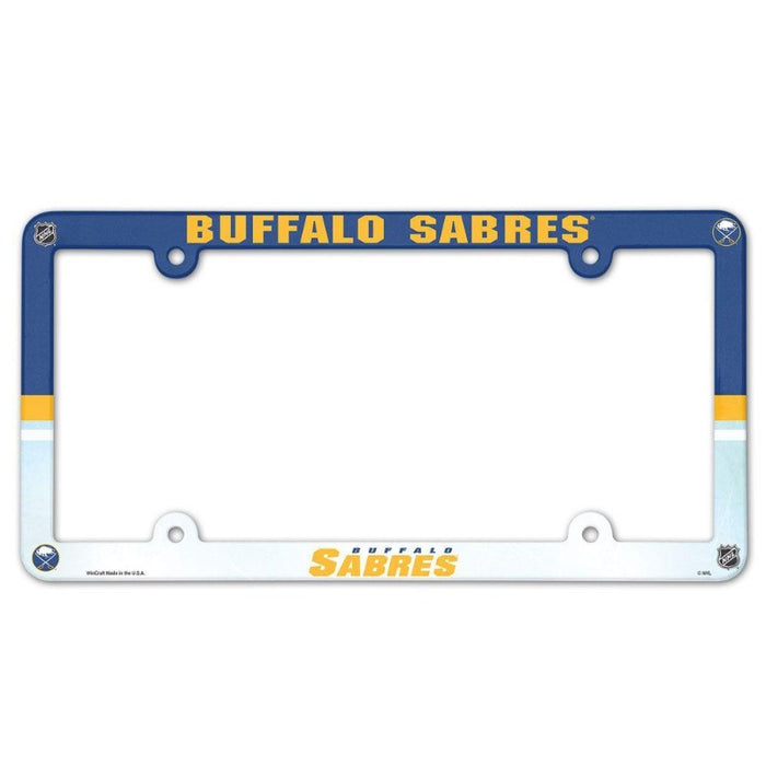 buffalo sabres royal blue license plate cover 