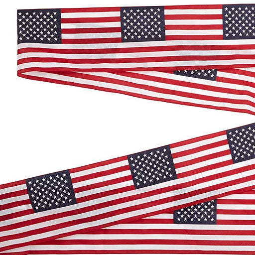 us flag repeated pattern bunting roll