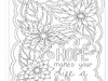 Inspiring Thoughts: Joyful Possibilities to Color & Display - sample page