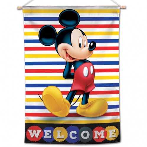 Mickey Mouse Welcome Banner Flag