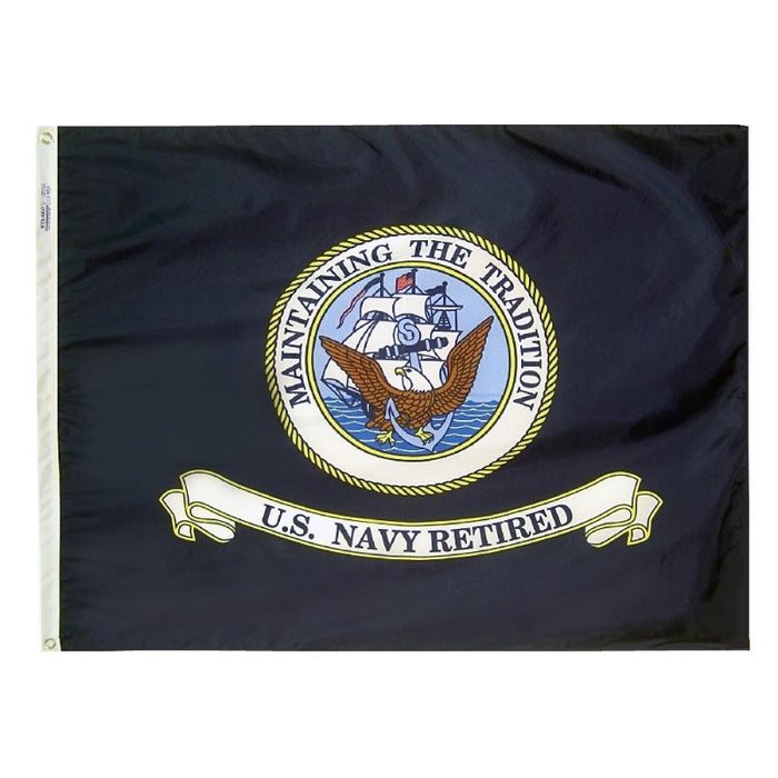 3x4 ft US Navy Retired Flag