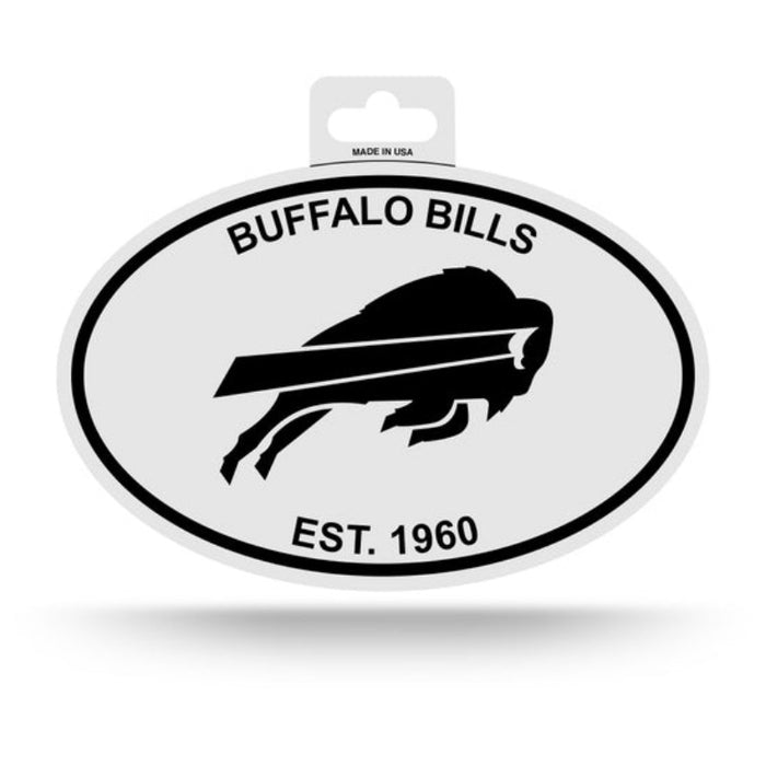 Buffalo Bills Black & White Oval Sticker