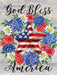 Patriotic Wreath Garden Flag