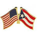 USA/PUERTO RICO DUAL FLAGS LAPEL PIN