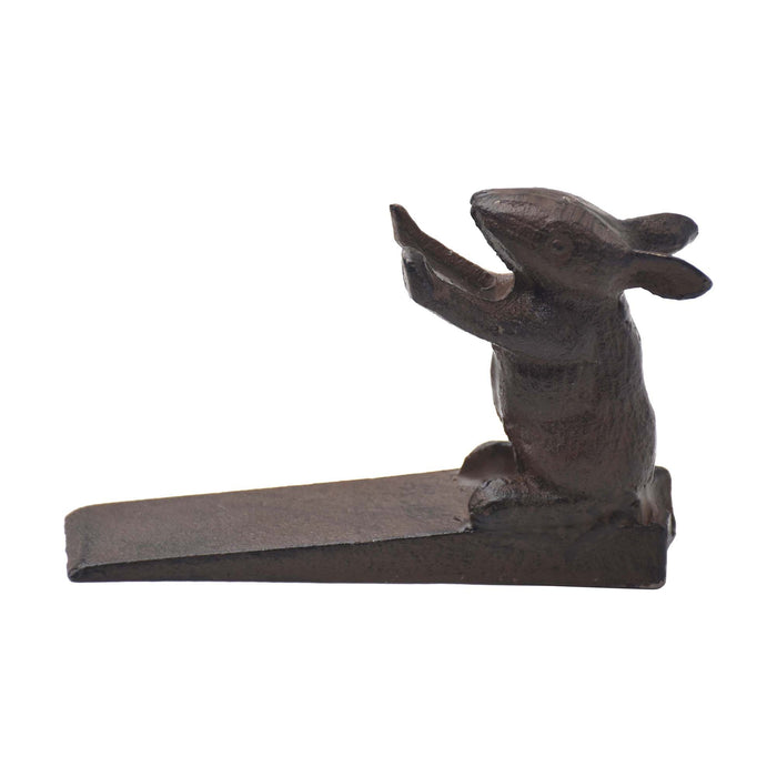 Antique Brown Mouse Door Stopper