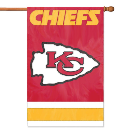 Kansas City Chiefs Applique Banner Flag