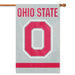 Ohio State Buckeyes Applique Banner Flag