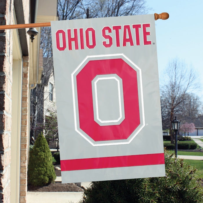 Ohio State Buckeyes Applique Banner Flag