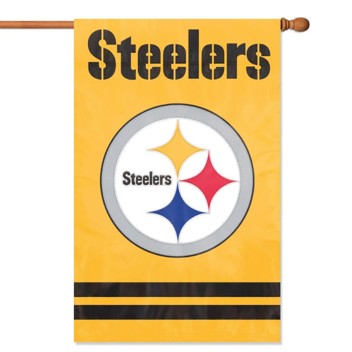 Pittsburgh Steelers Embroidered Banner Flag
