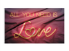 3x5' All You Need Is Love Polyester Flag - Made in USA