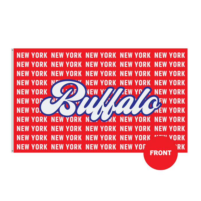 3x5' Buffalo, NY All Over Print Polyester Flag