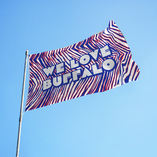 3x5' We Love Buffalo Spirit Polyester Flag