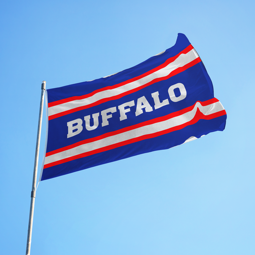 3x5' Buffalo Striped Polyester Flag