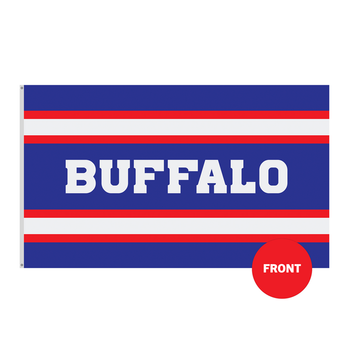 3x5' Buffalo Striped Polyester Flag