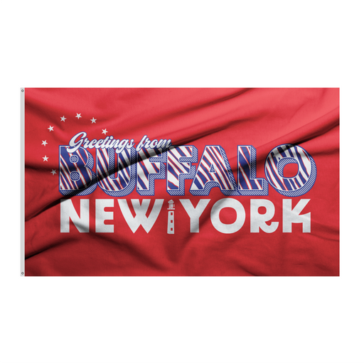 3x5' Greetings From Buffalo Spirit Polyester Flag